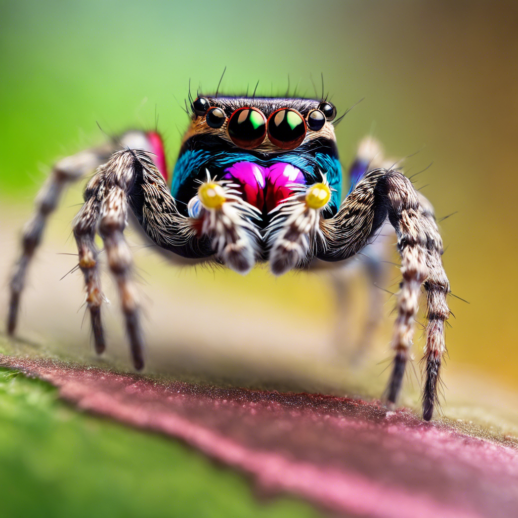 The Colorful World of Jumping Spiders: Unraveling the Secrets of Prey Perception